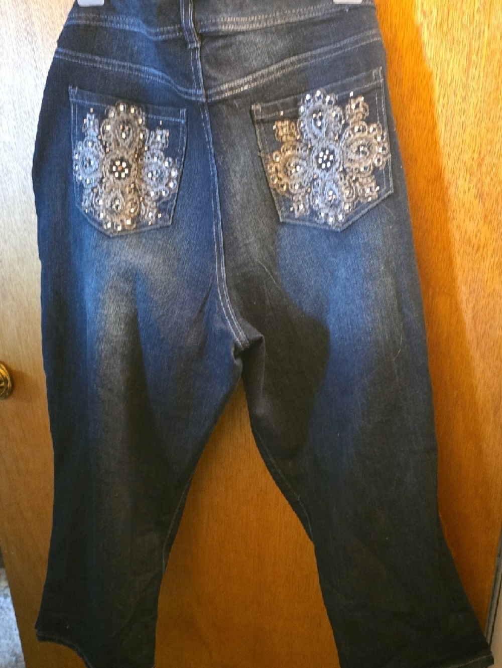 Nine West Ankle Jeans with Pocket Embroidery